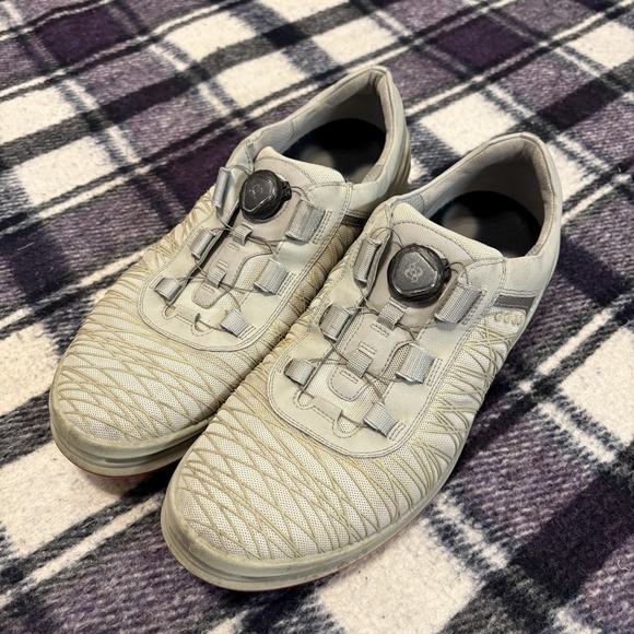 Ecco Other - Ecco Hydromax Cage Pro BOA Gray Golf Shoes Spikeless Men's‎ 46 EU Extra Width